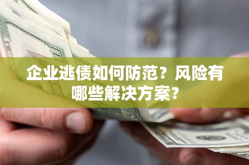 北京企业逃债如何防范？风险有哪些解决方案？