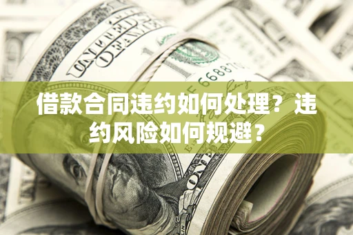 北京借款合同违约如何处理？违约风险如何规避？
